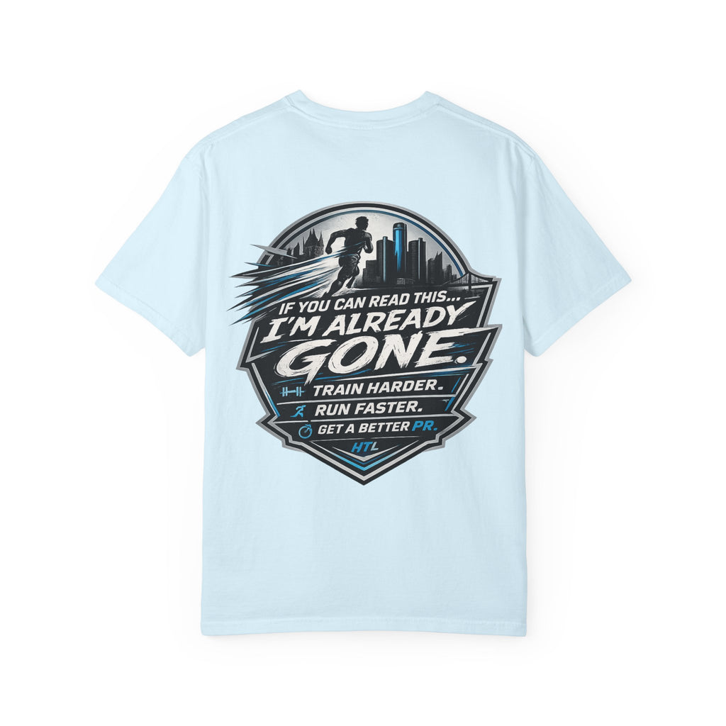 Running T-Shirt — “Hill the Land” Motivational Runner Tee (Be Like Water)