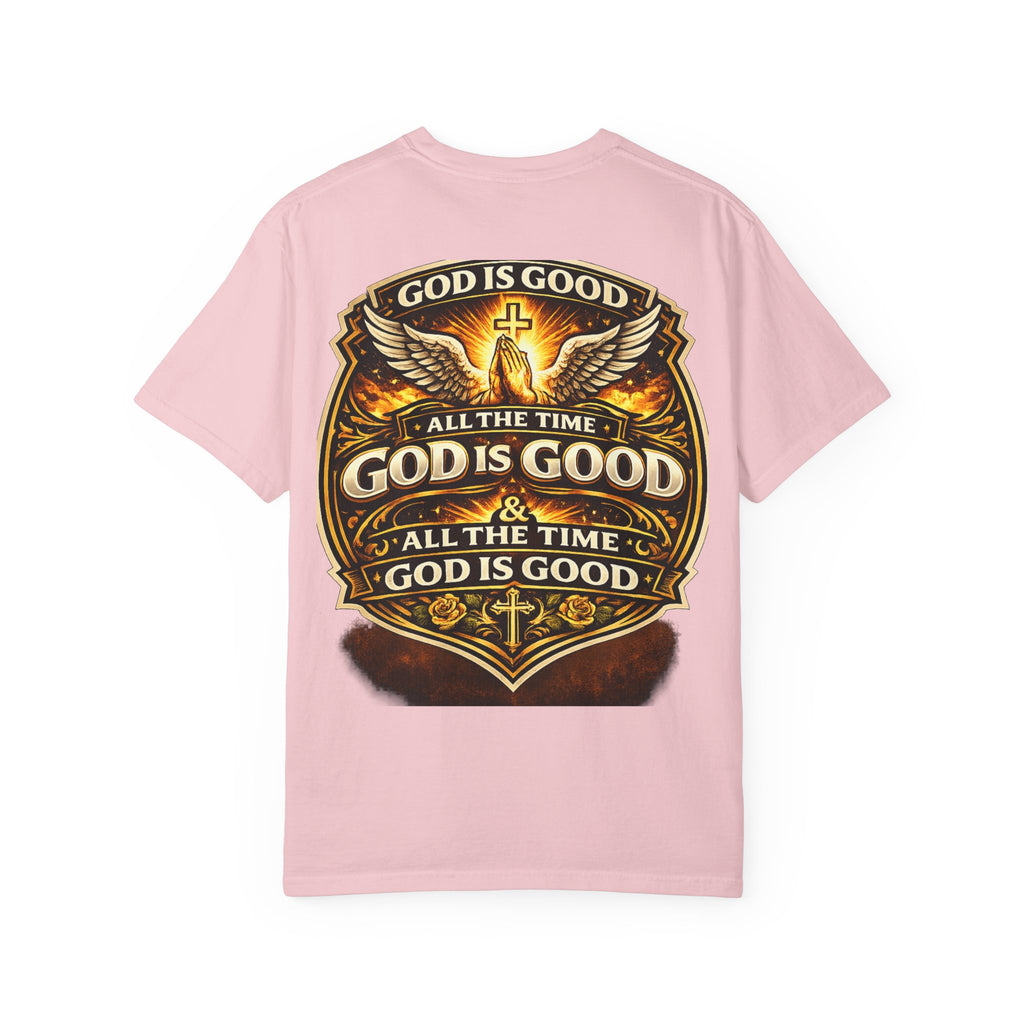 God Is Good T-Shirt — Inspirational Religious Tee with 'God Will Bless Us' Design