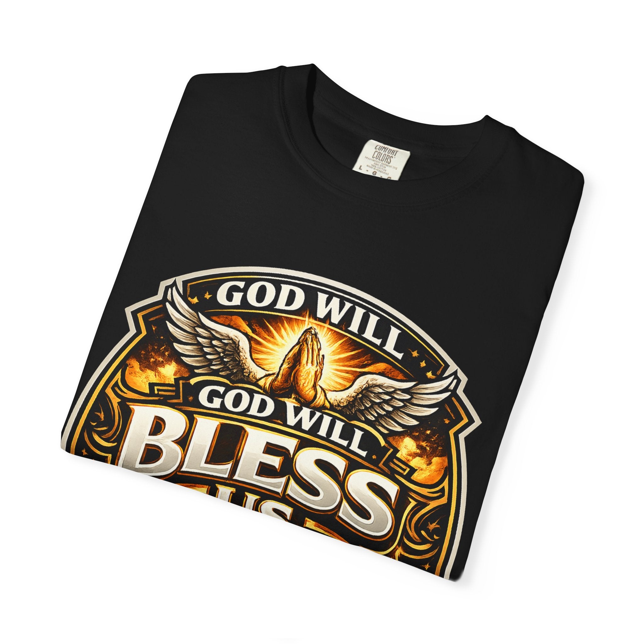 God Is Good T-Shirt — Inspirational Religious Tee with 'God Will Bless Us' Design