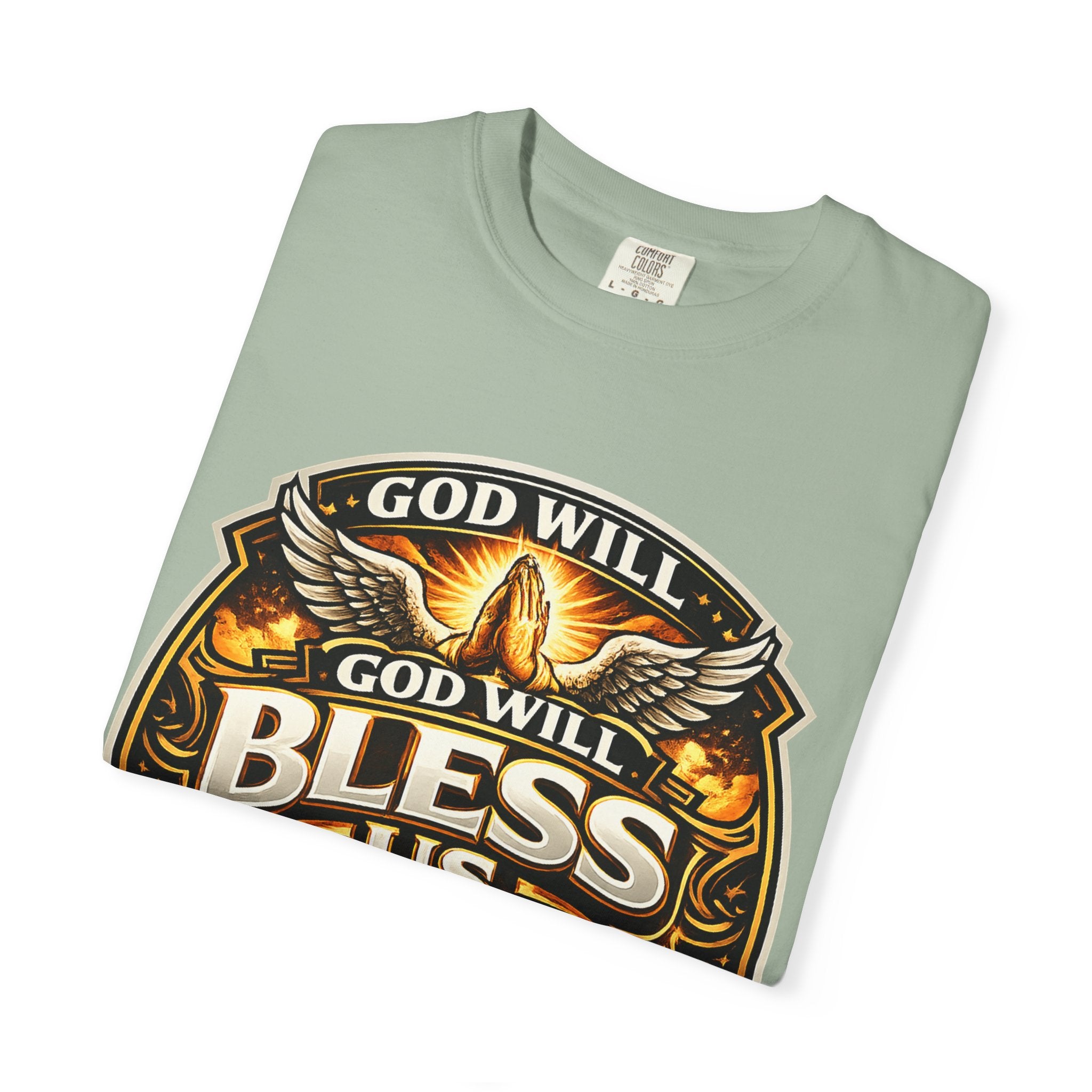 God Is Good T-Shirt — Inspirational Religious Tee with 'God Will Bless Us' Design