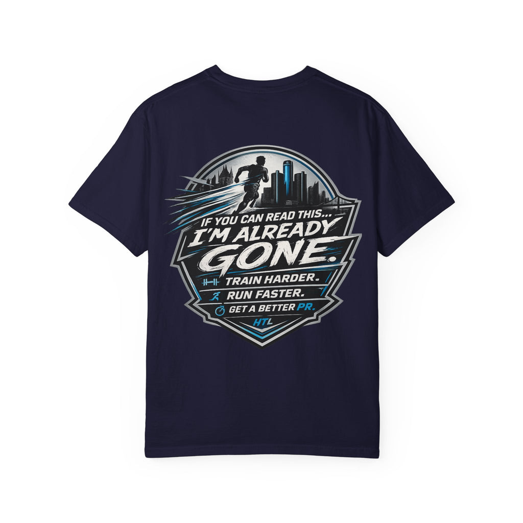 Running T-Shirt — “Hill the Land” Motivational Runner Tee (Be Like Water)