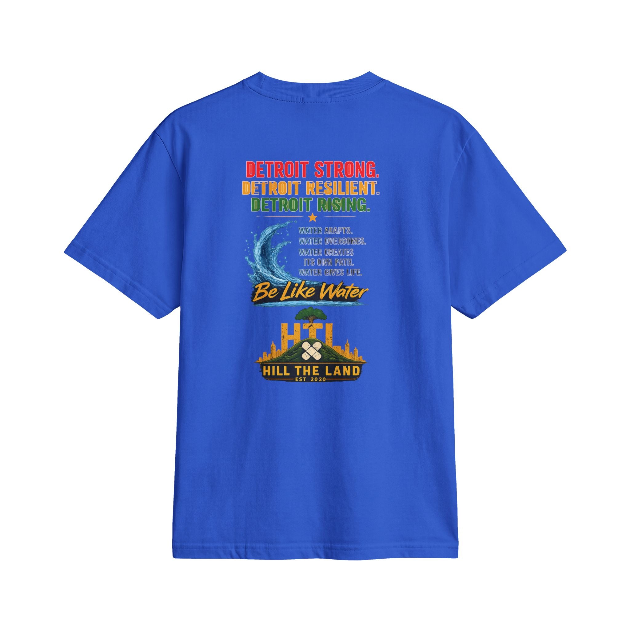 Freedom Flows Juneteenth T-Shirt — "Be Like Water" Detroit Hill The Land
