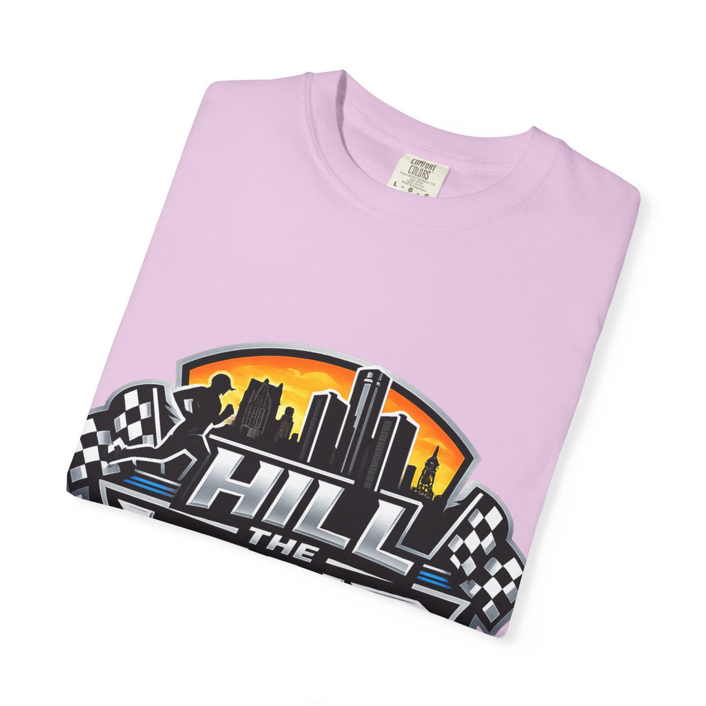 Running T-Shirt — “Hill the Land” Motivational Runner Tee (Be Like Water)