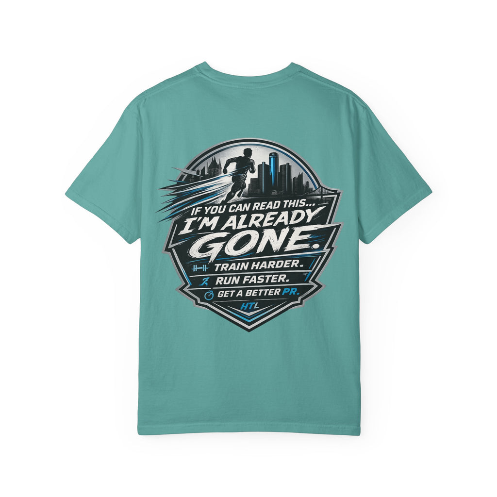 Running T-Shirt — “Hill the Land” Motivational Runner Tee (Be Like Water)