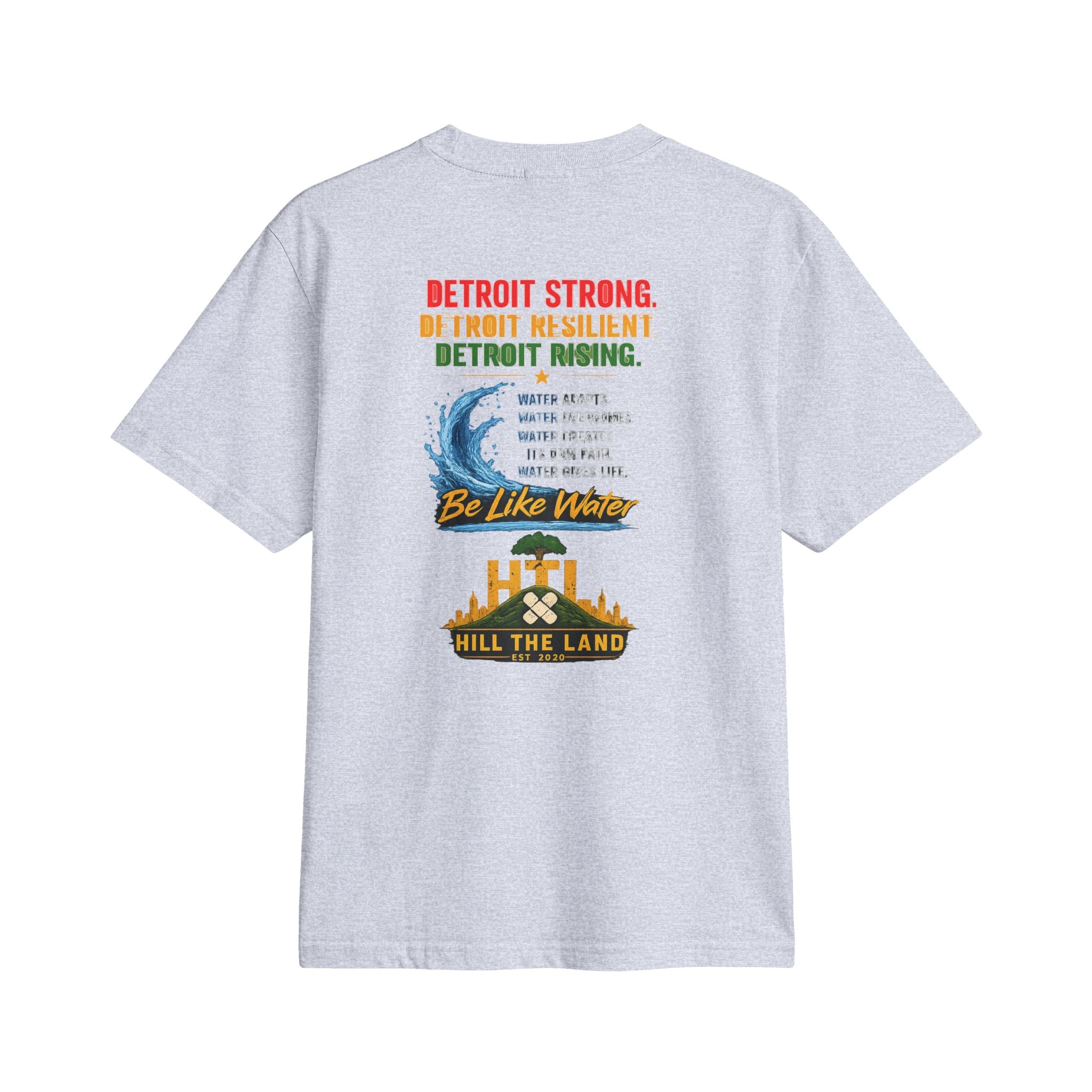 Freedom Flows Juneteenth T-Shirt — "Be Like Water" Detroit Hill The Land