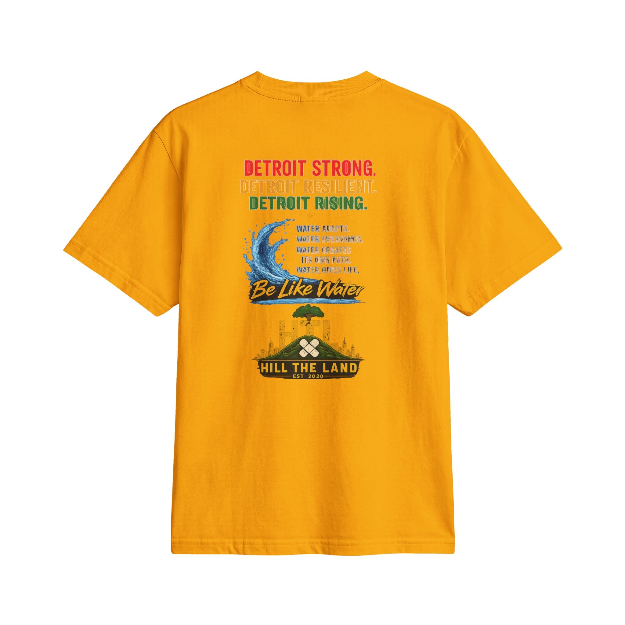 Freedom Flows Juneteenth T-Shirt — "Be Like Water" Detroit Hill The Land