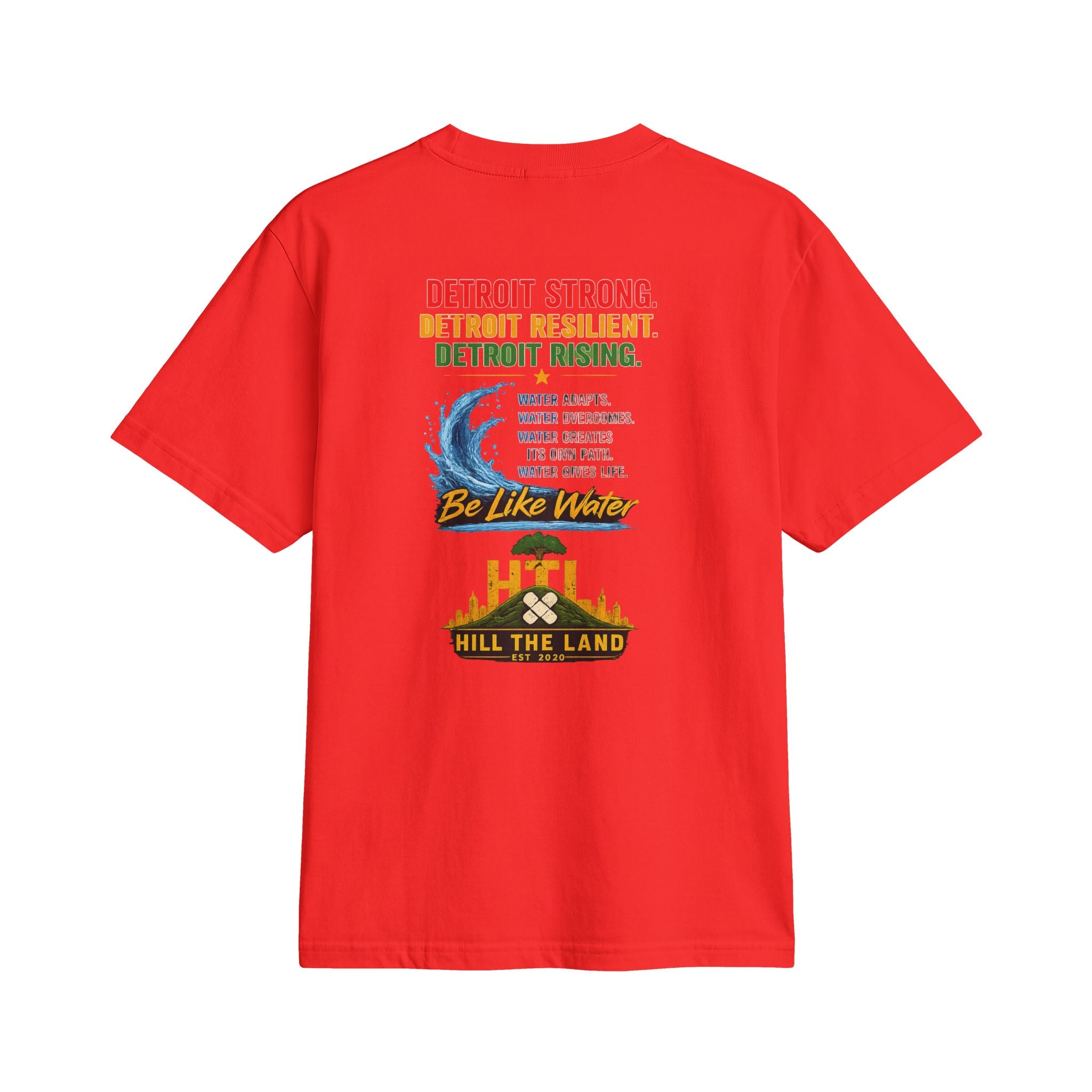 Freedom Flows Juneteenth T-Shirt — "Be Like Water" Detroit Hill The Land