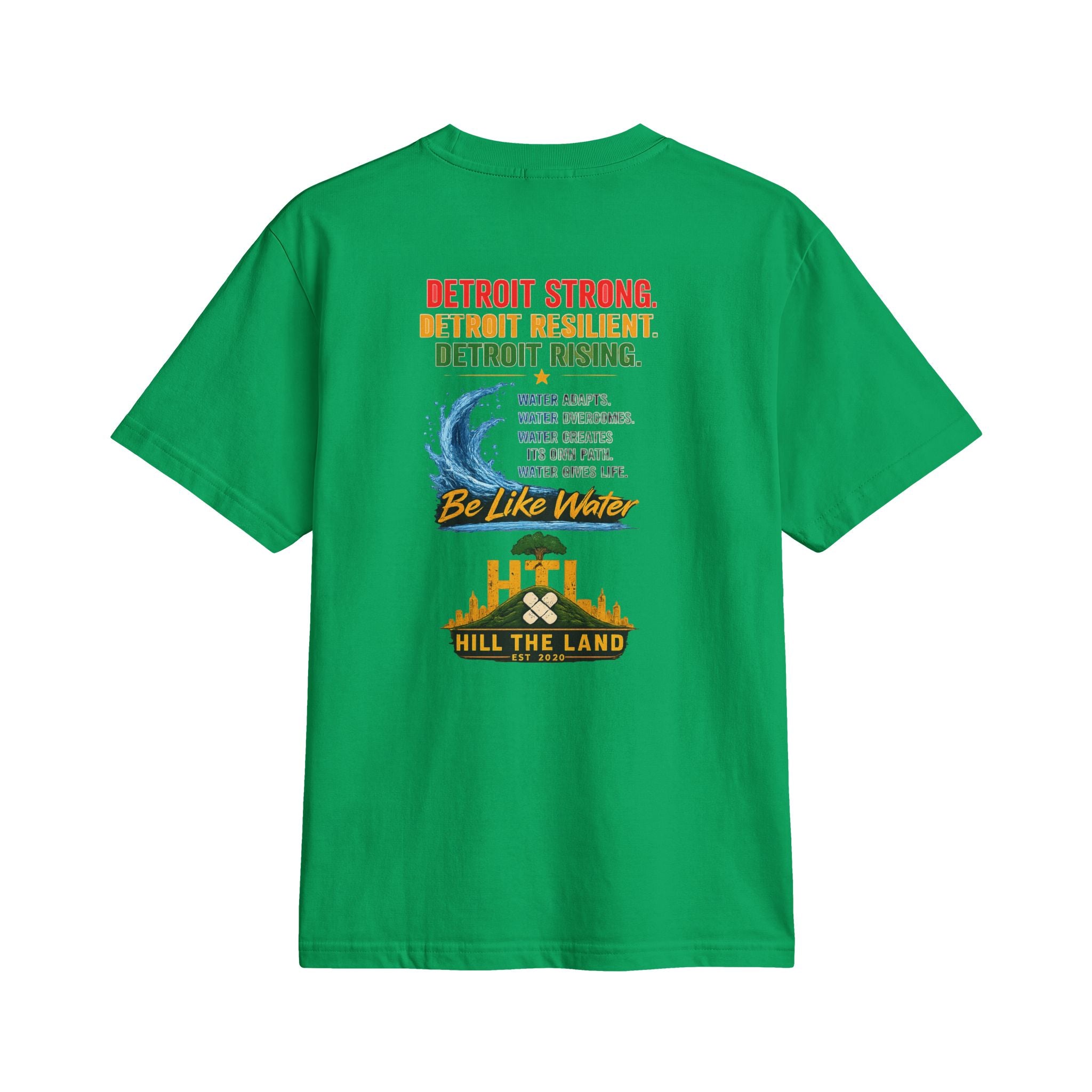 Freedom Flows Juneteenth T-Shirt — "Be Like Water" Detroit Hill The Land