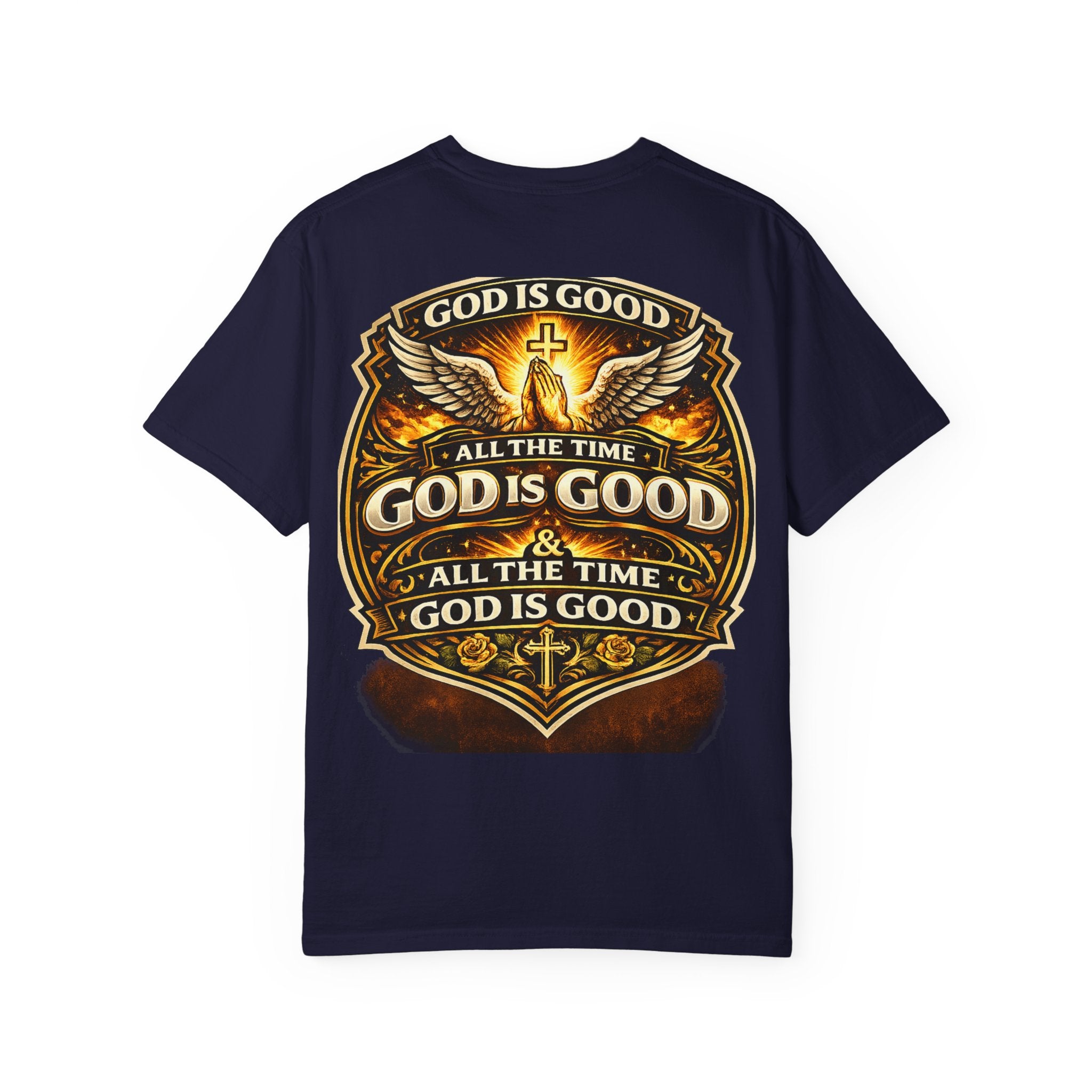 God Is Good T-Shirt — Inspirational Religious Tee with 'God Will Bless Us' Design