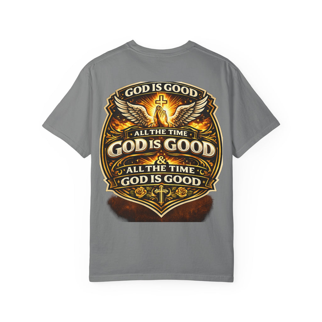 God Is Good T-Shirt — Inspirational Religious Tee with 'God Will Bless Us' Design