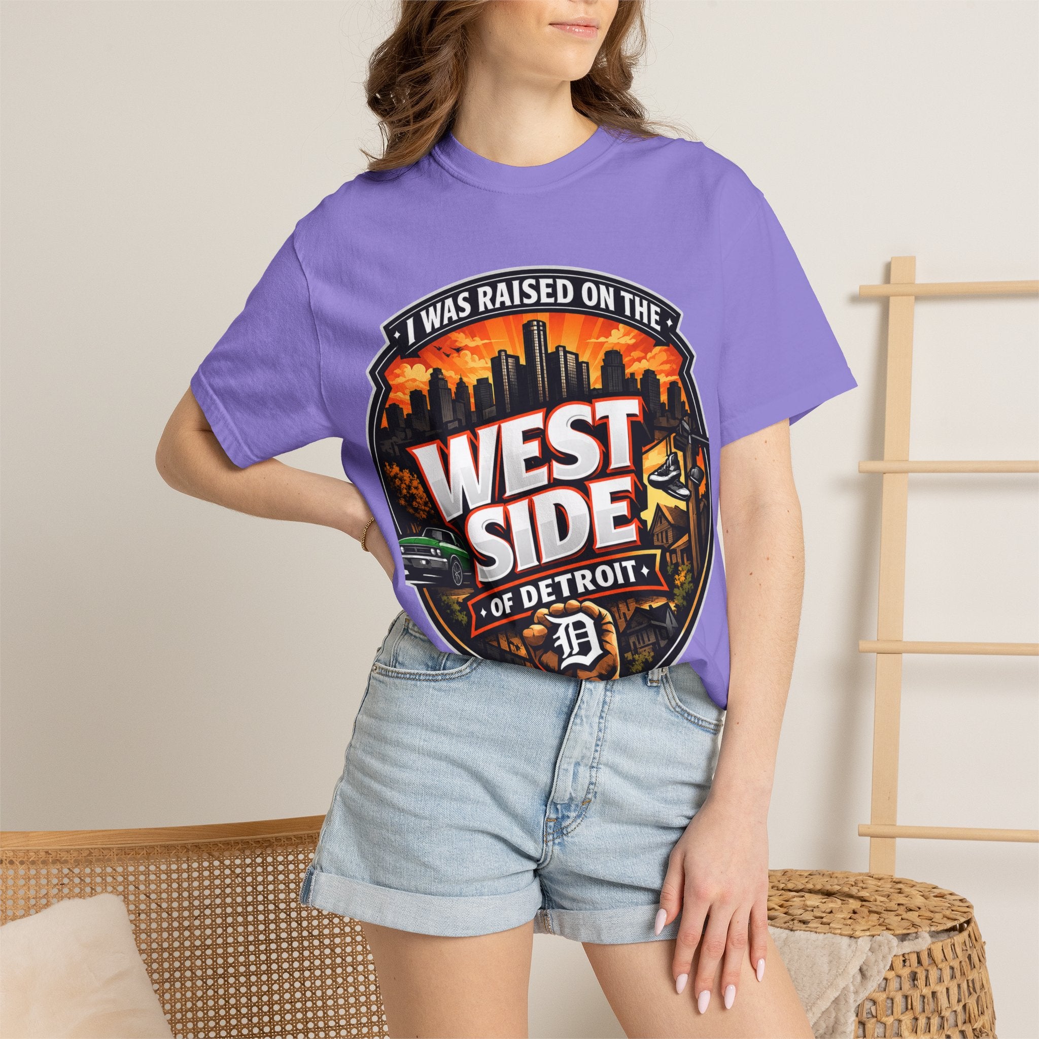 West Side of Detroit T-Shirt — I Was Raised On The West Side Graphic Tee