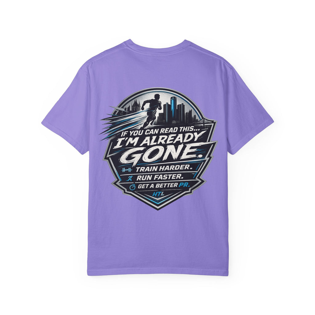 Running T-Shirt — “Hill the Land” Motivational Runner Tee (Be Like Water)