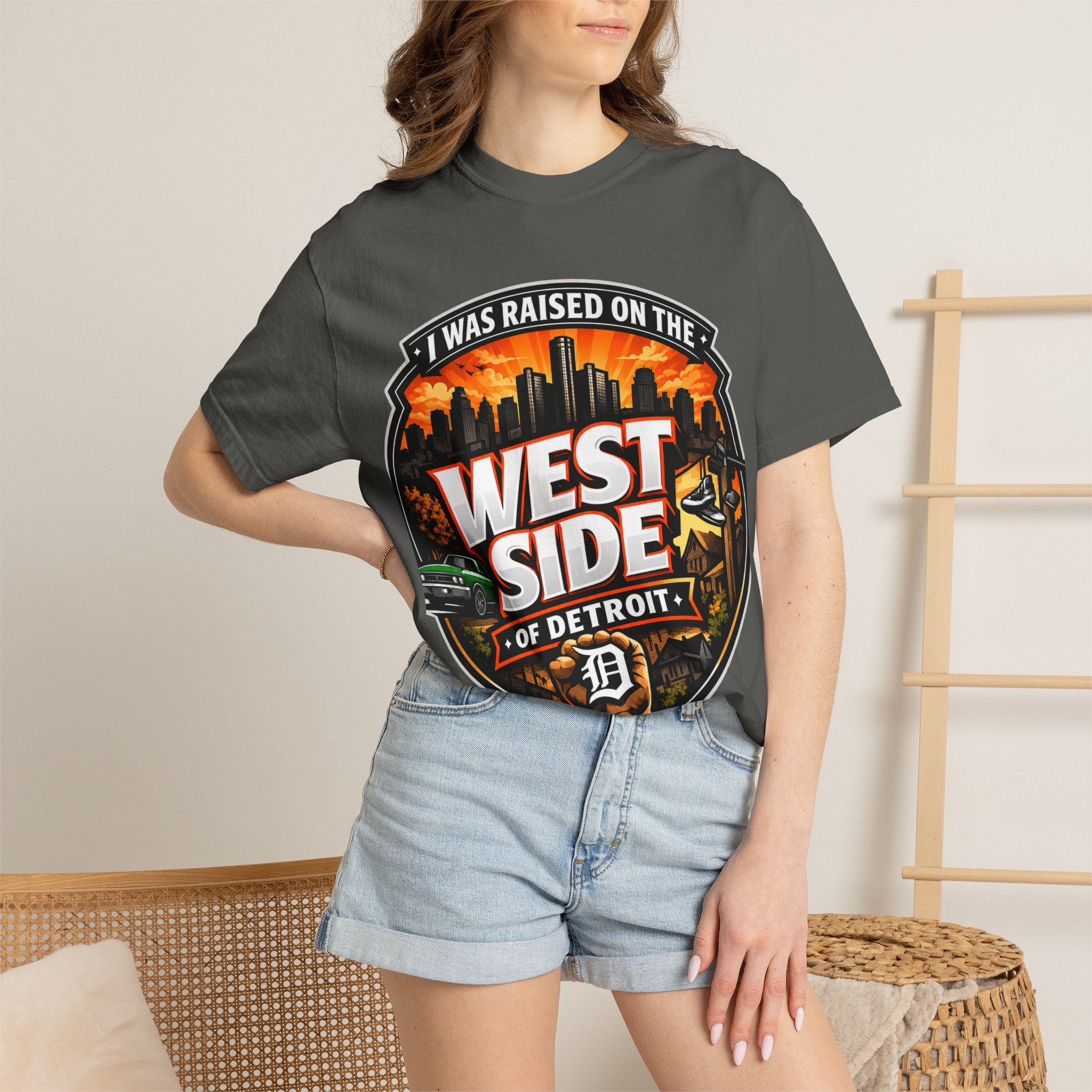 West Side of Detroit T-Shirt — I Was Raised On The West Side Graphic Tee