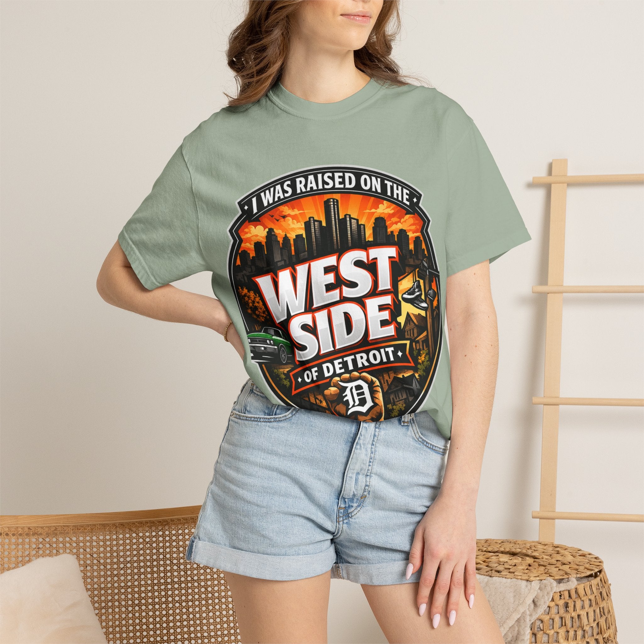 West Side of Detroit T-Shirt — I Was Raised On The West Side Graphic Tee