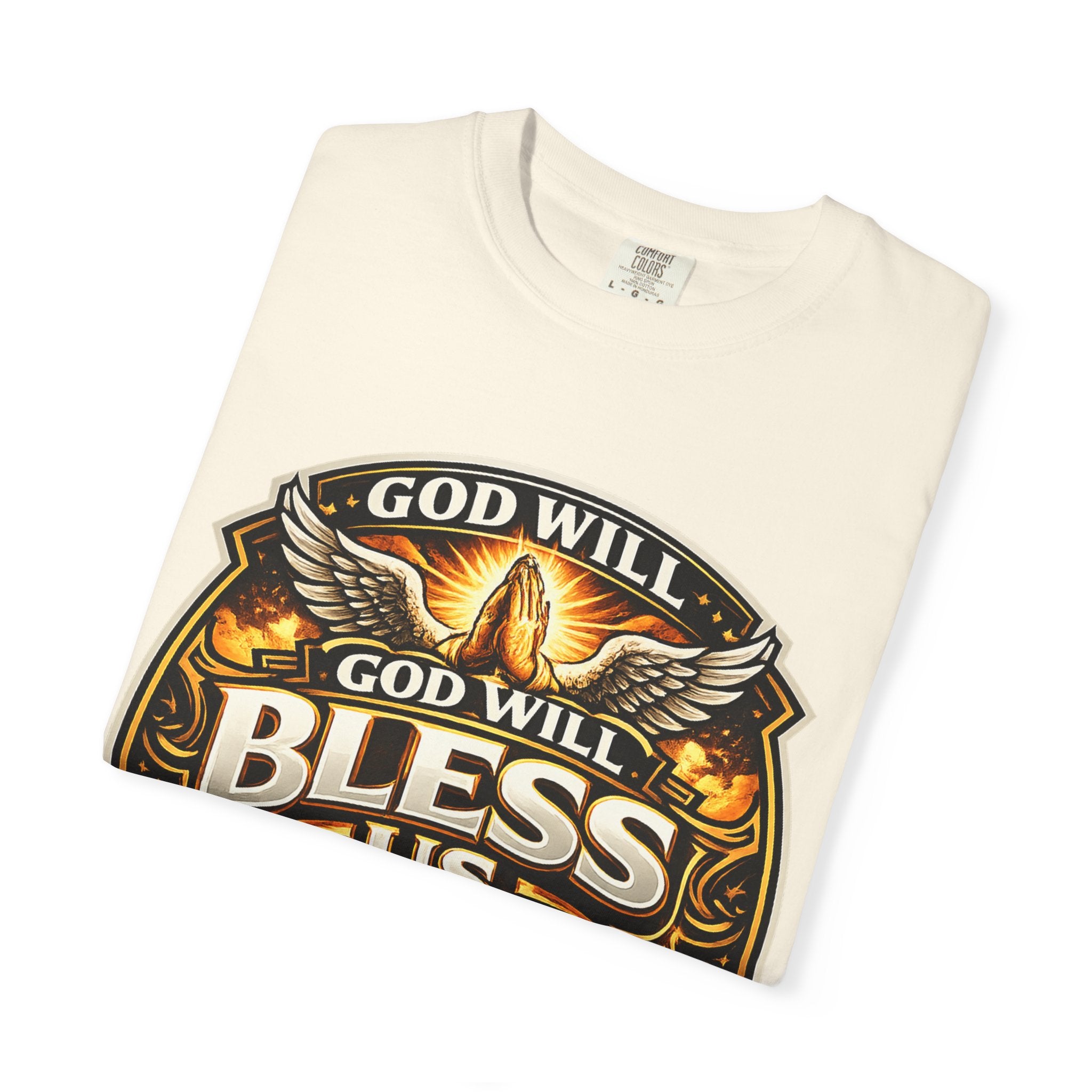 God Is Good T-Shirt — Inspirational Religious Tee with 'God Will Bless Us' Design