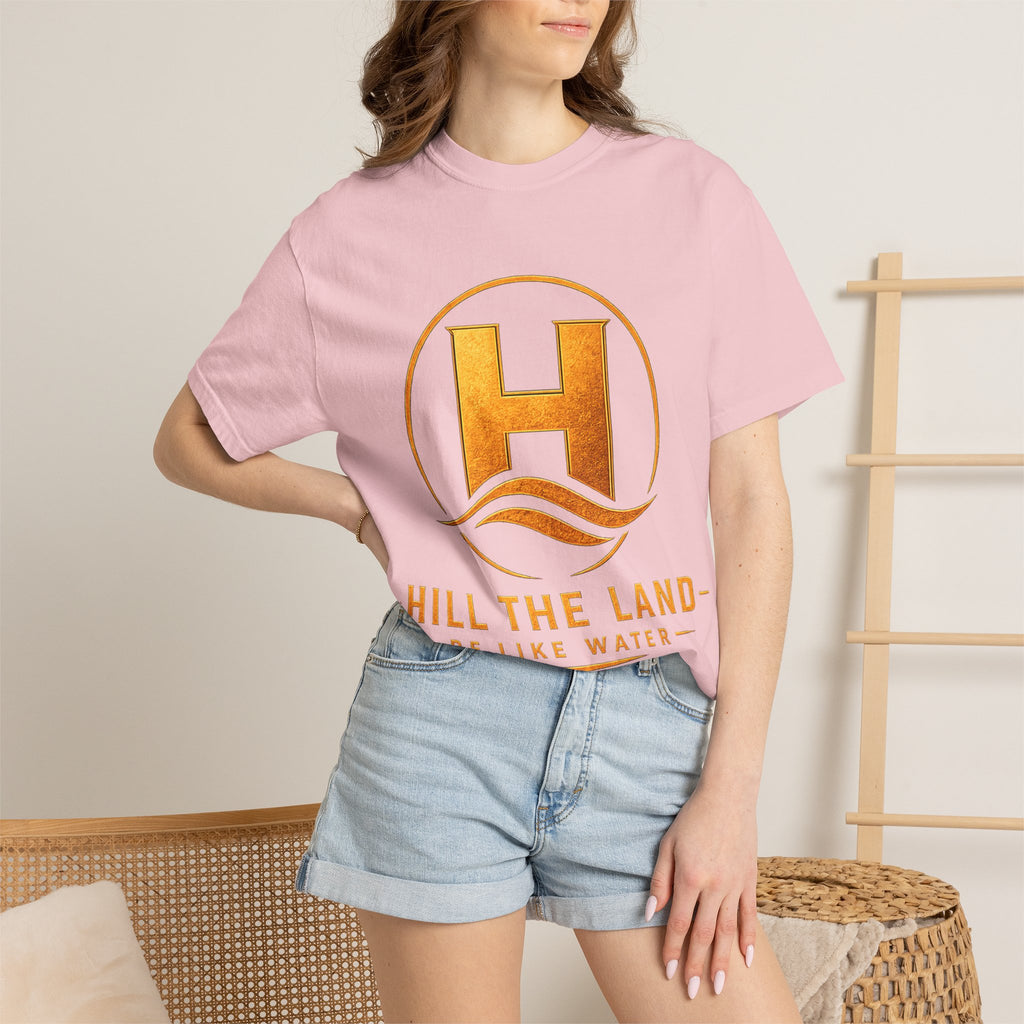 Hill The Land Logo T-Shirt — Be Like Water Graphic Tee