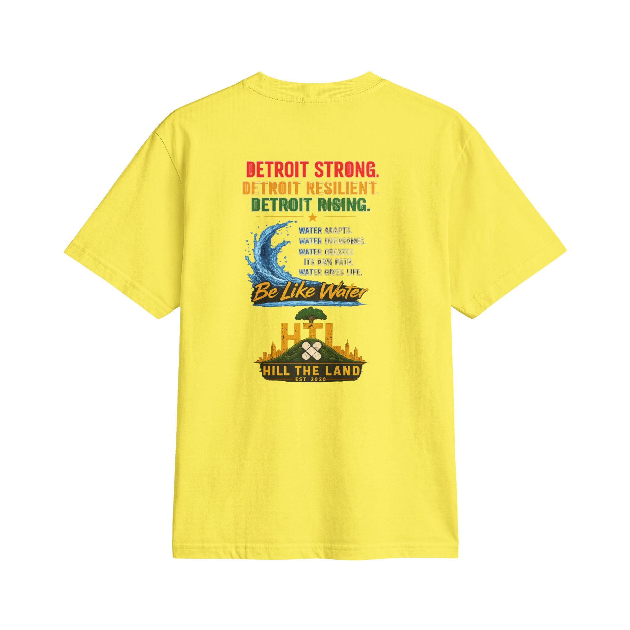 Freedom Flows Juneteenth T-Shirt — "Be Like Water" Detroit Hill The Land