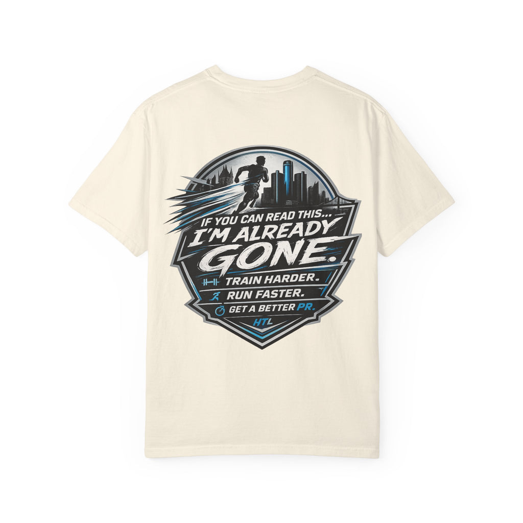 Running T-Shirt — “Hill the Land” Motivational Runner Tee (Be Like Water)