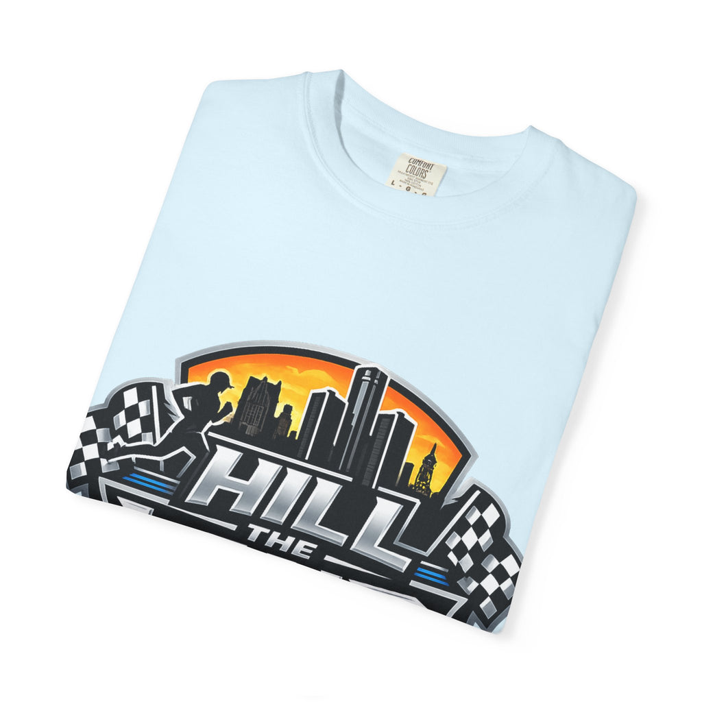 Running T-Shirt — “Hill the Land” Motivational Runner Tee (Be Like Water)