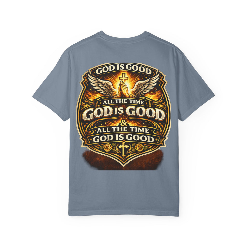 God Is Good T-Shirt — Inspirational Religious Tee with 'God Will Bless Us' Design