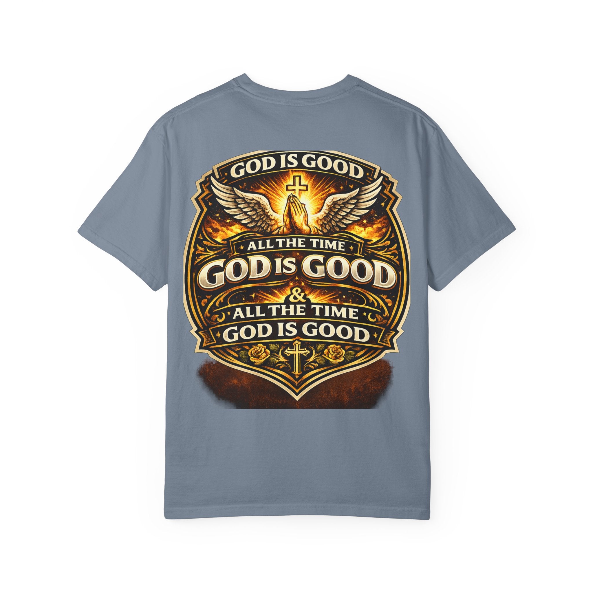 God Is Good T-Shirt — Inspirational Religious Tee with 'God Will Bless Us' Design