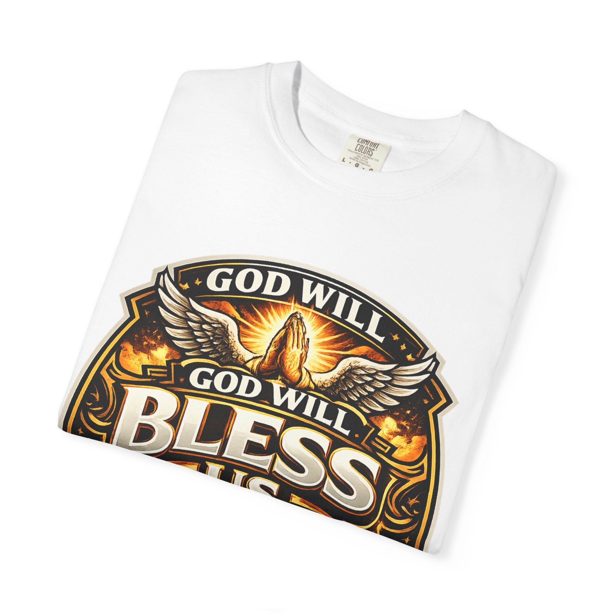 God Is Good T-Shirt — Inspirational Religious Tee with 'God Will Bless Us' Design
