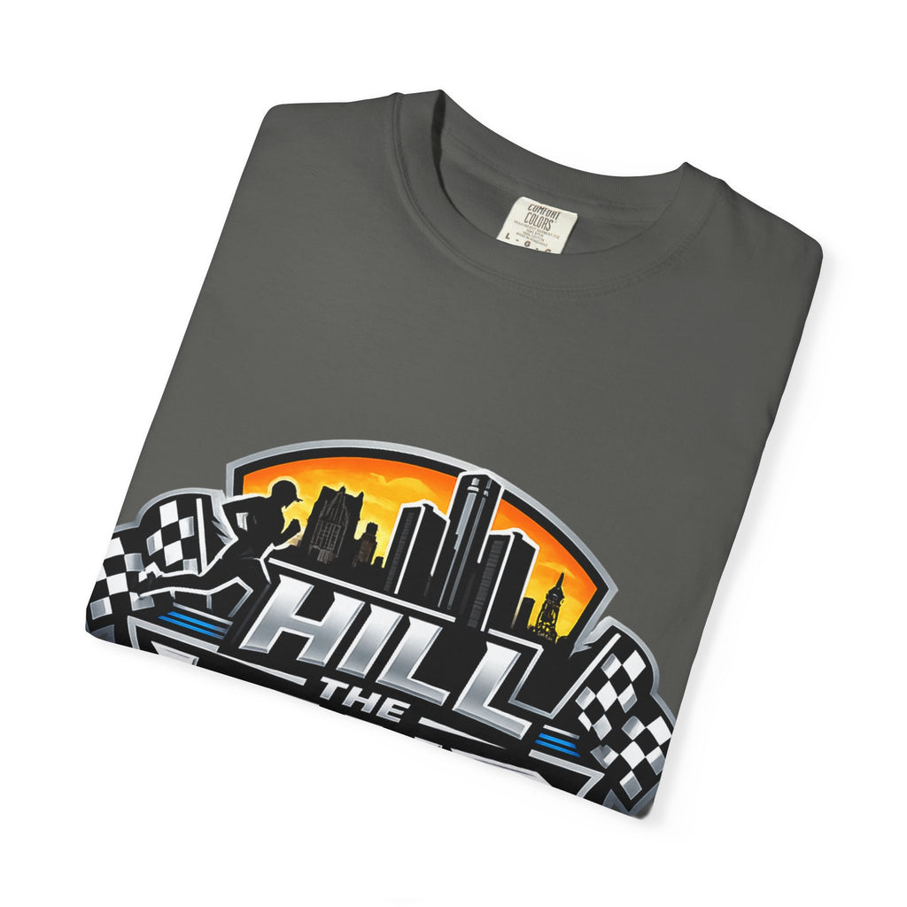 Running T-Shirt — “Hill the Land” Motivational Runner Tee (Be Like Water)