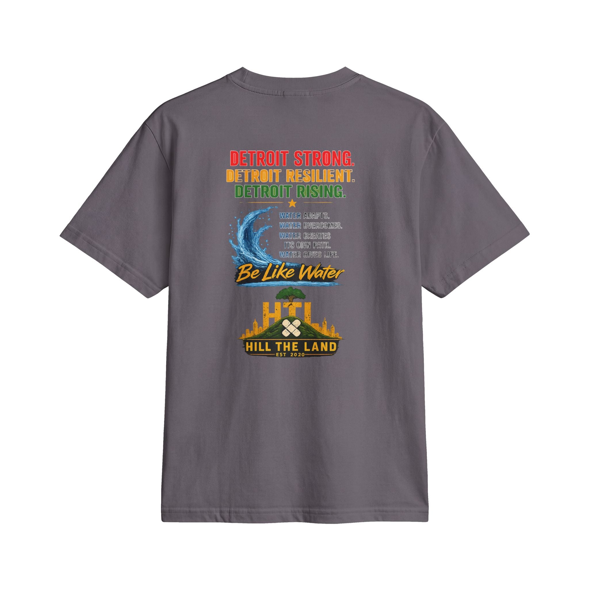 Freedom Flows Juneteenth T-Shirt — "Be Like Water" Detroit Hill The Land