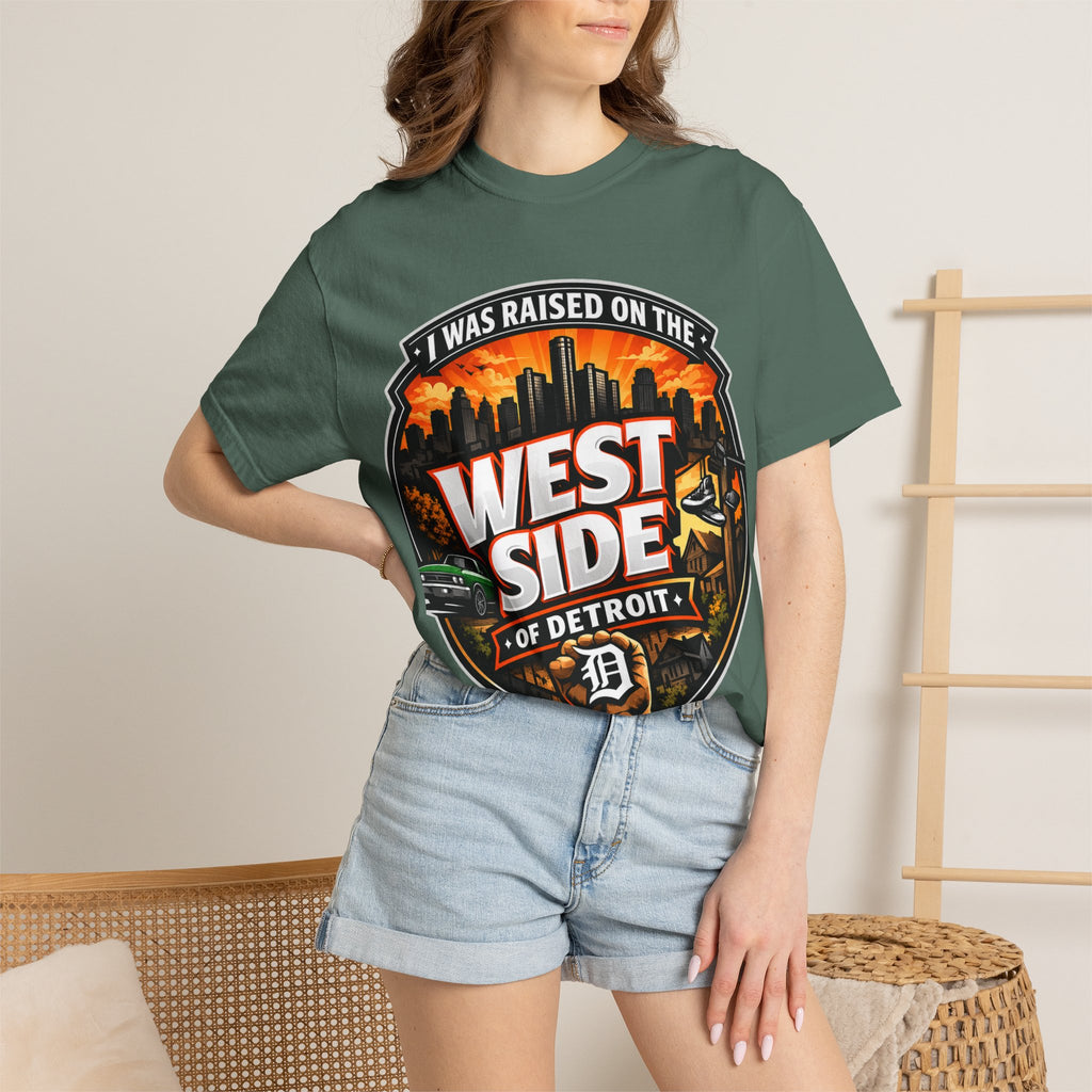 West Side of Detroit T-Shirt — I Was Raised On The West Side Graphic Tee