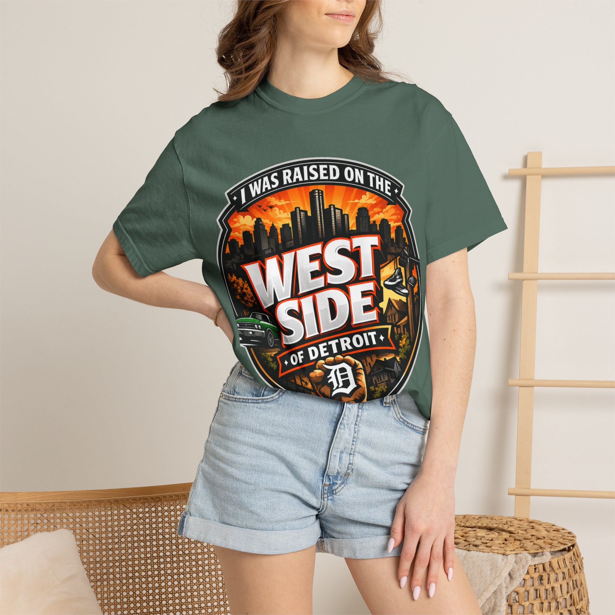 West Side of Detroit T-Shirt — I Was Raised On The West Side Graphic Tee