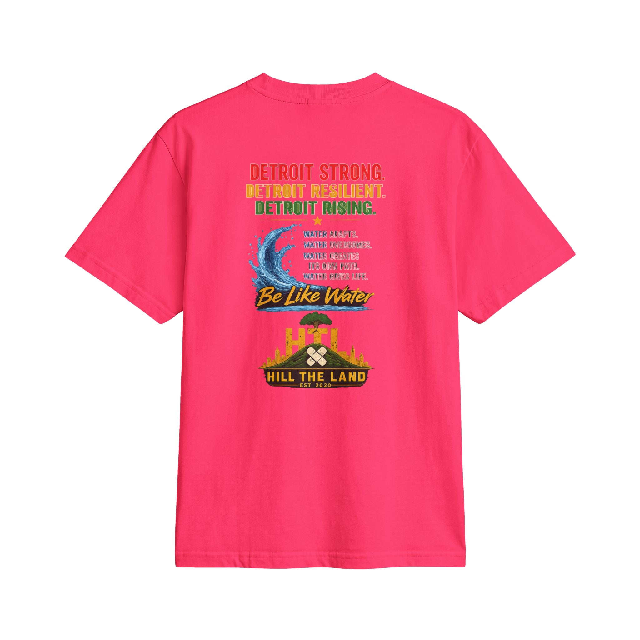 Freedom Flows Juneteenth T-Shirt — "Be Like Water" Detroit Hill The Land