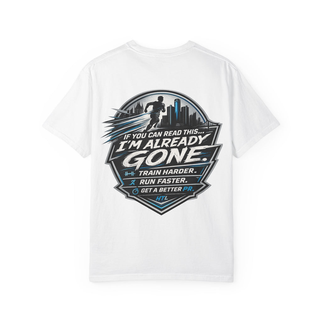 Running T-Shirt — “Hill the Land” Motivational Runner Tee (Be Like Water)