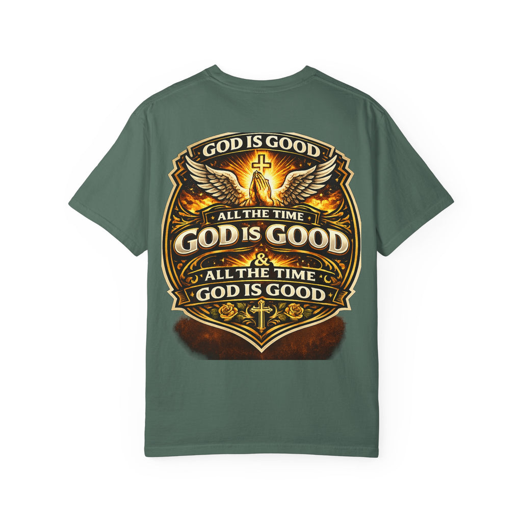 God Is Good T-Shirt — Inspirational Religious Tee with 'God Will Bless Us' Design