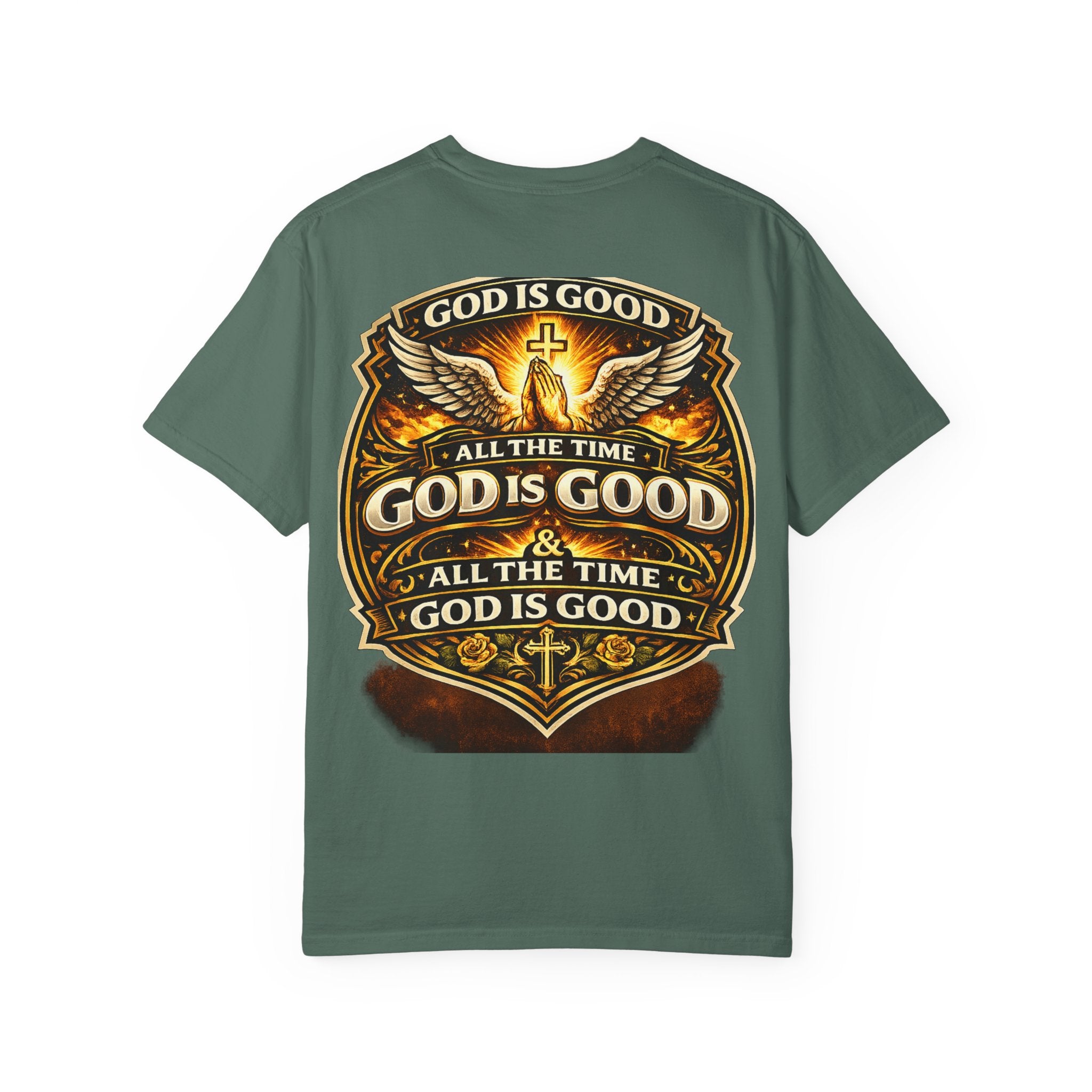 God Is Good T-Shirt — Inspirational Religious Tee with 'God Will Bless Us' Design