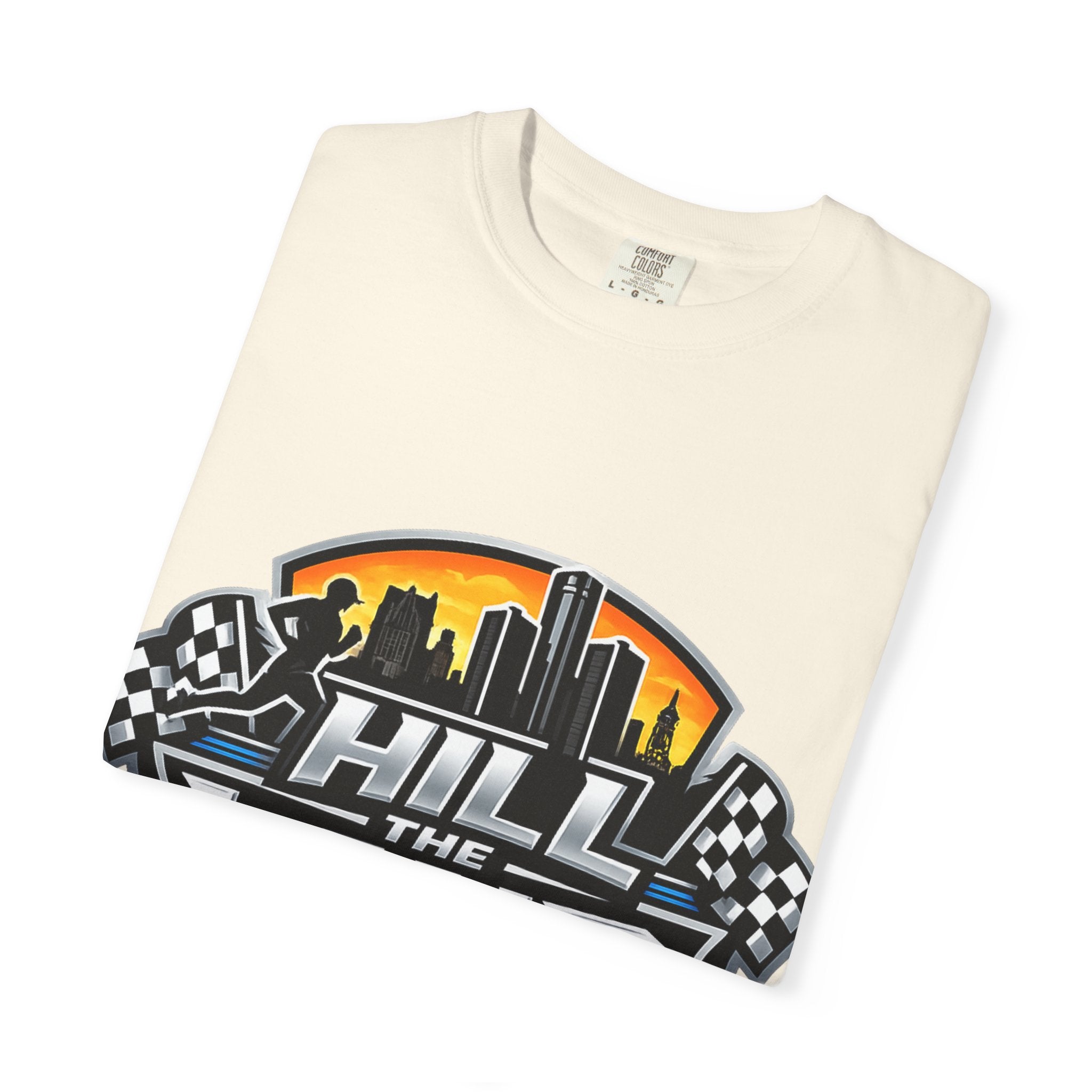 Running T-Shirt — “Hill the Land” Motivational Runner Tee (Be Like Water)