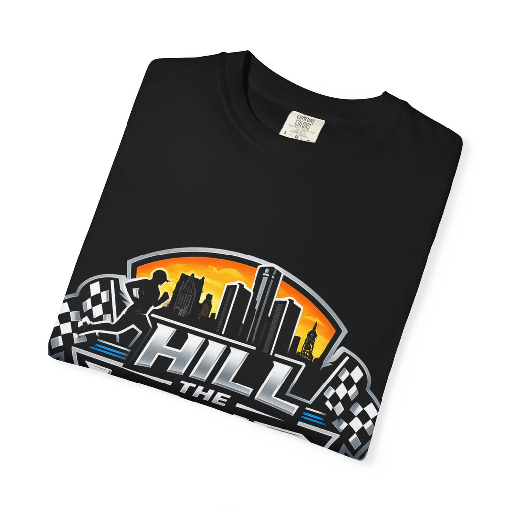 Running T-Shirt — “Hill the Land” Motivational Runner Tee (Be Like Water)