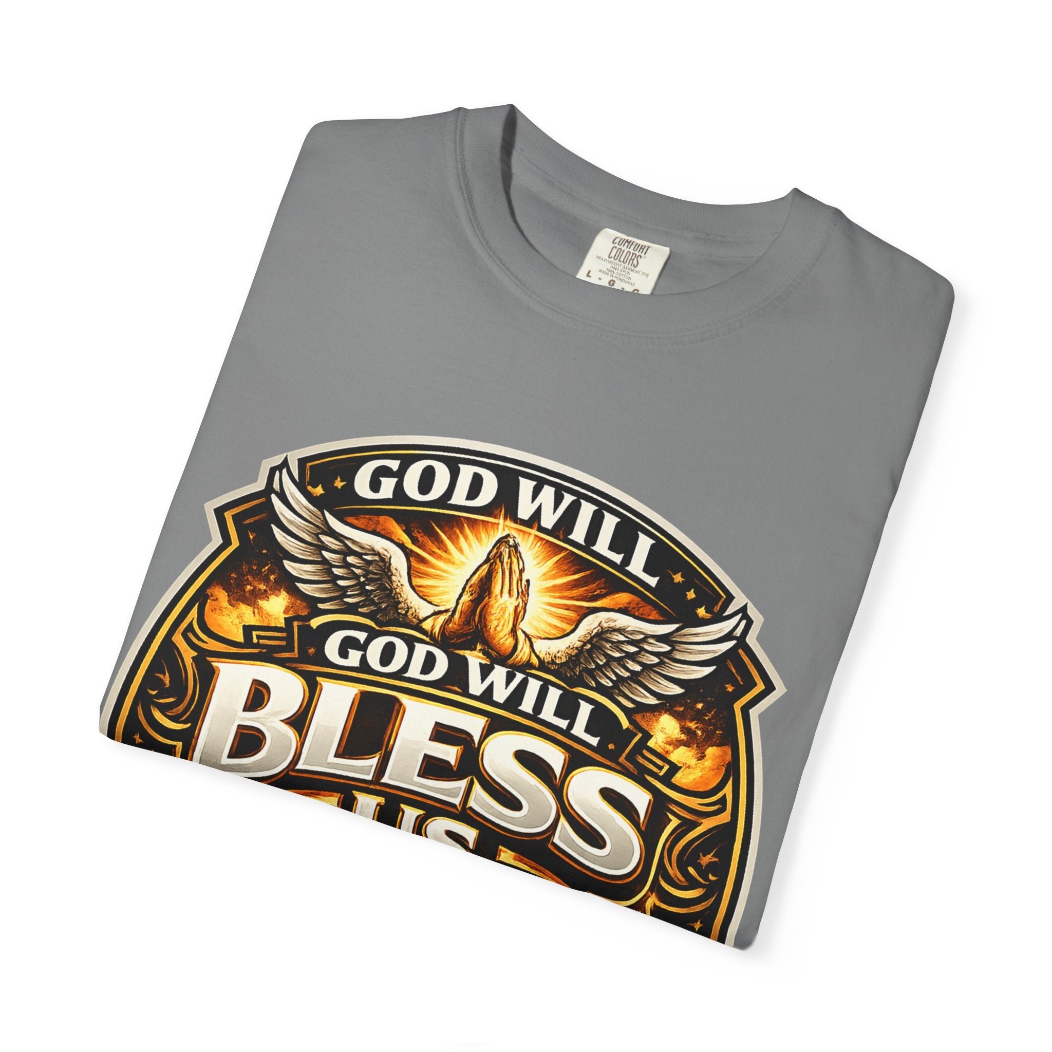 God Is Good T-Shirt — Inspirational Religious Tee with 'God Will Bless Us' Design