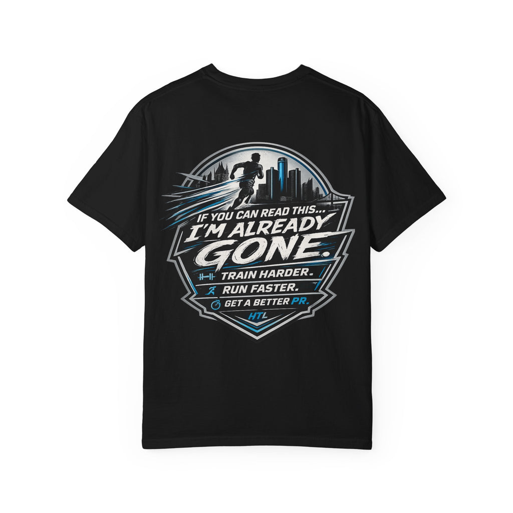 Running T-Shirt — “Hill the Land” Motivational Runner Tee (Be Like Water)