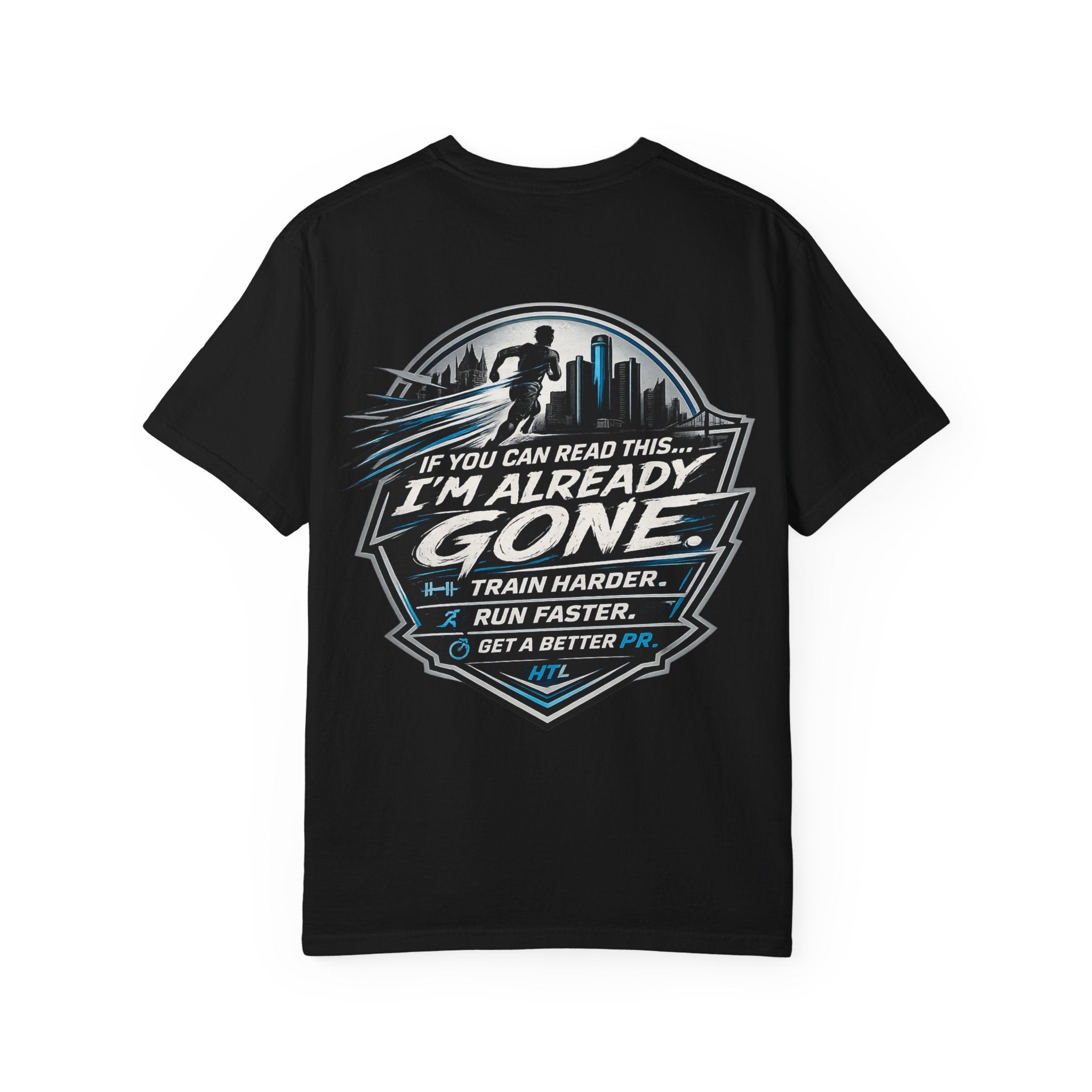 Running T-Shirt — “Hill the Land” Motivational Runner Tee (Be Like Water)