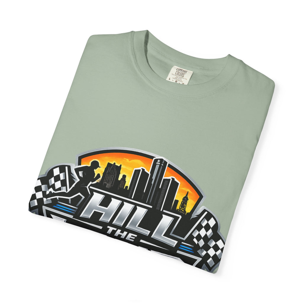 Running T-Shirt — “Hill the Land” Motivational Runner Tee (Be Like Water)