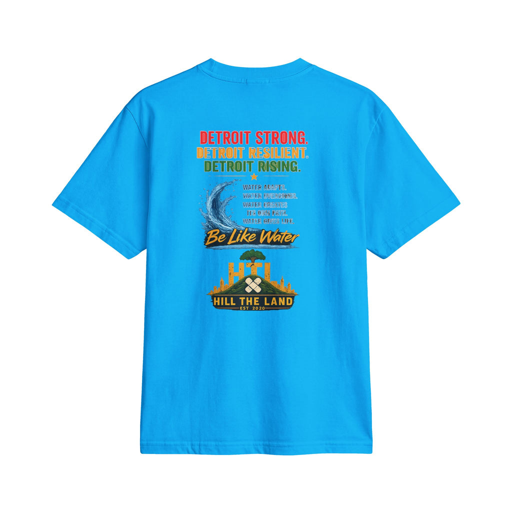 Freedom Flows Juneteenth T-Shirt — "Be Like Water" Detroit Hill The Land
