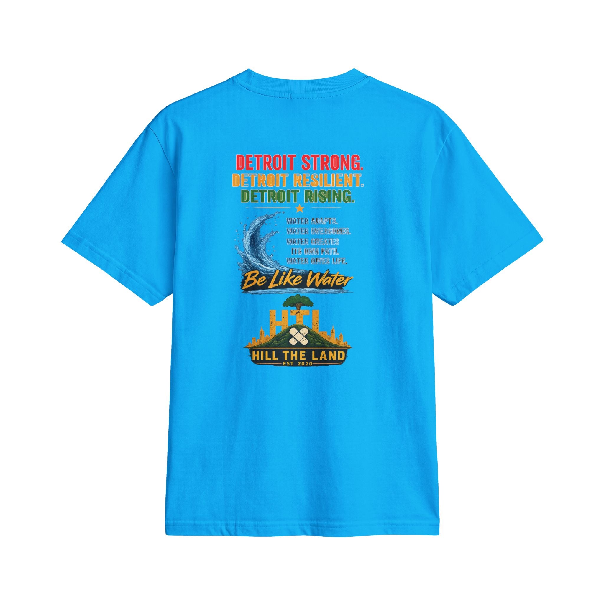 Freedom Flows Juneteenth T-Shirt — "Be Like Water" Detroit Hill The Land