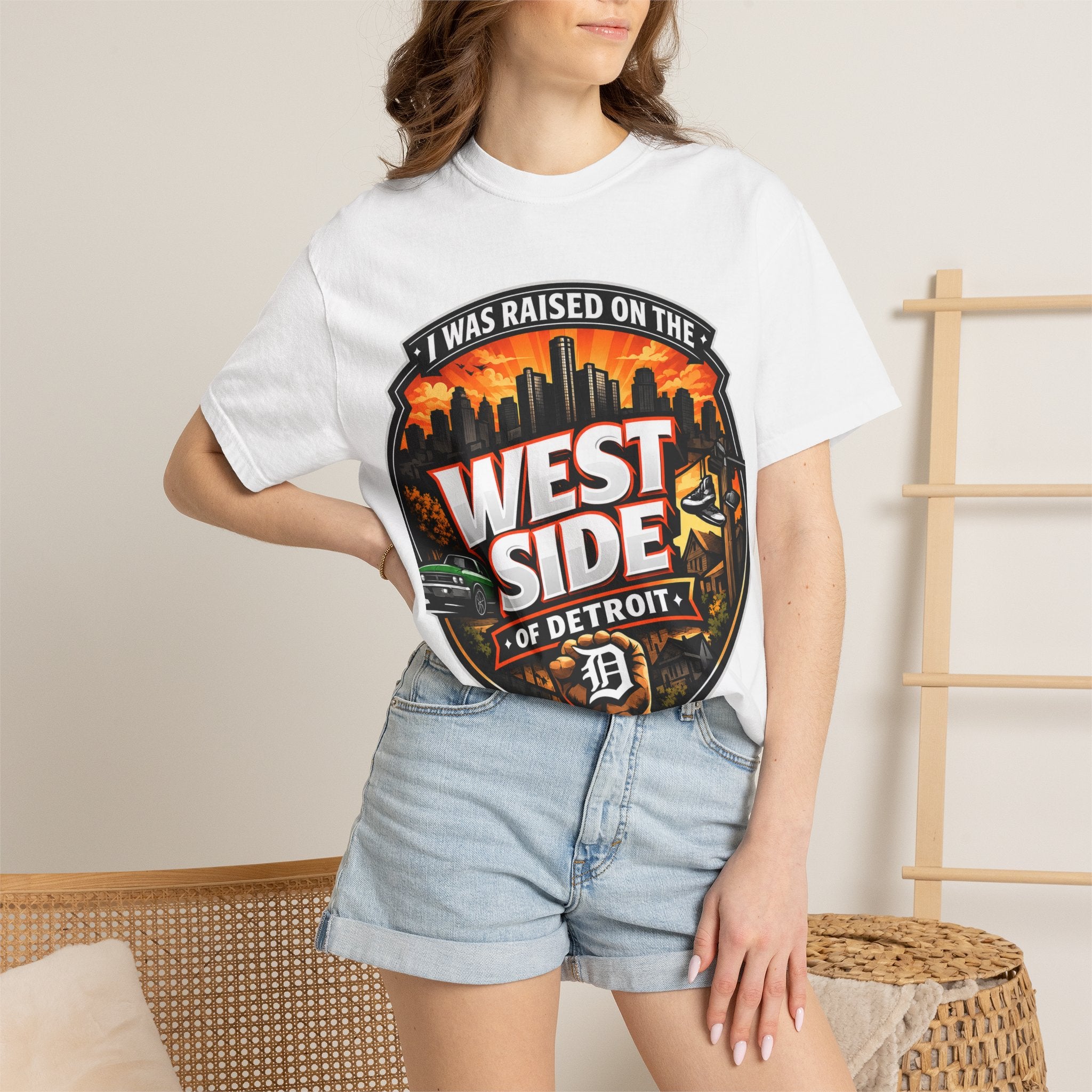 West Side of Detroit T-Shirt — I Was Raised On The West Side Graphic Tee
