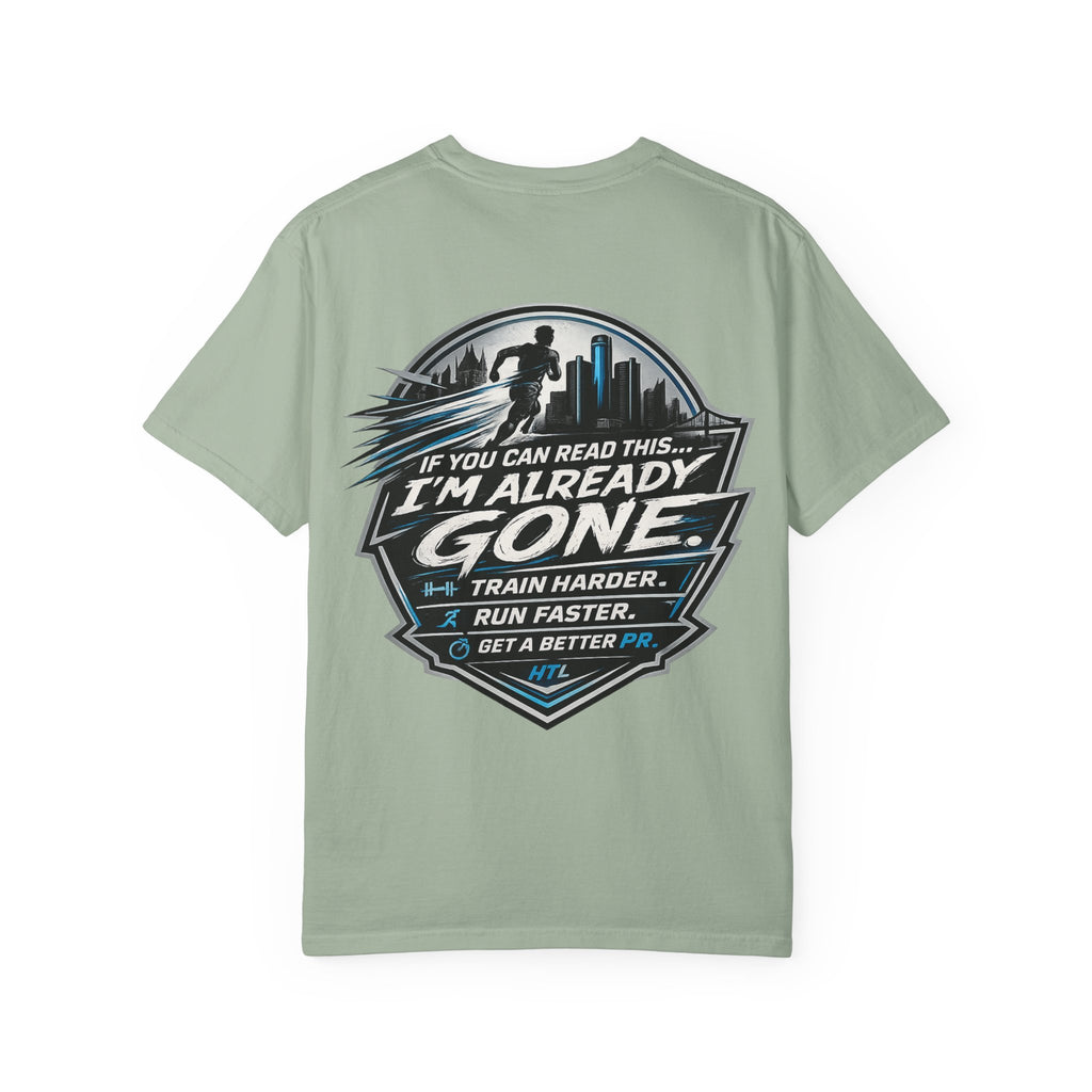 Running T-Shirt — “Hill the Land” Motivational Runner Tee (Be Like Water)
