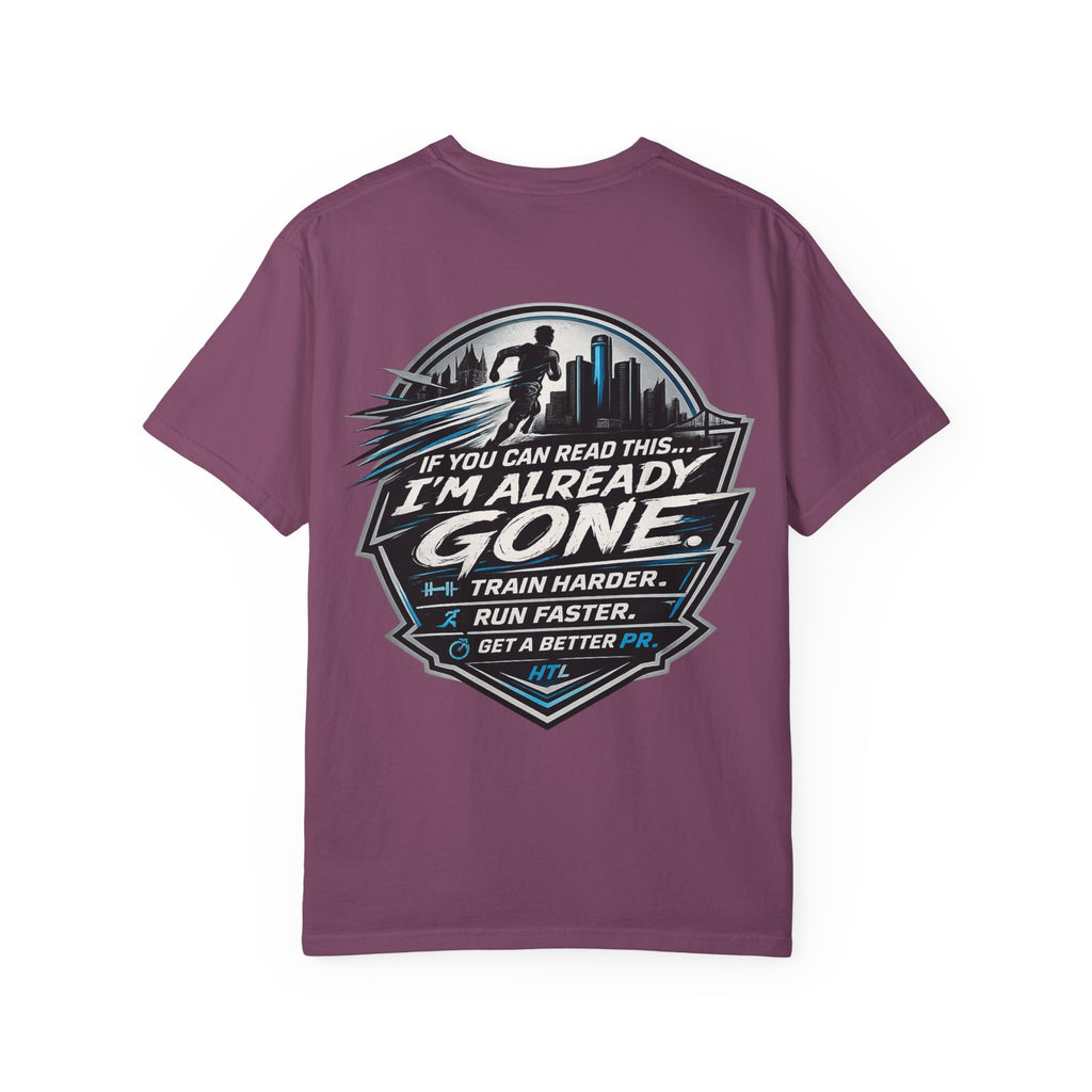 Running T-Shirt — “Hill the Land” Motivational Runner Tee (Be Like Water)