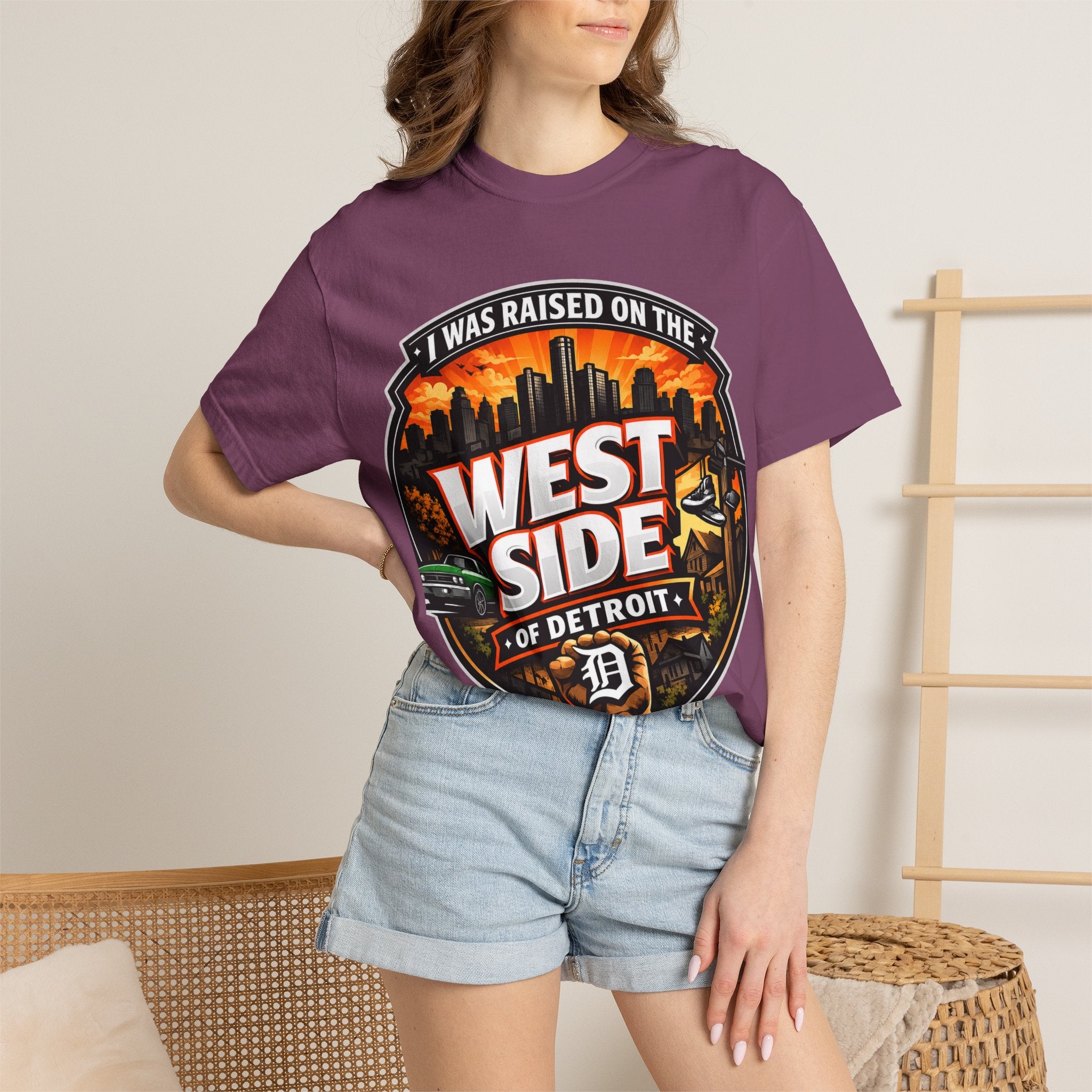 West Side of Detroit T-Shirt — I Was Raised On The West Side Graphic Tee