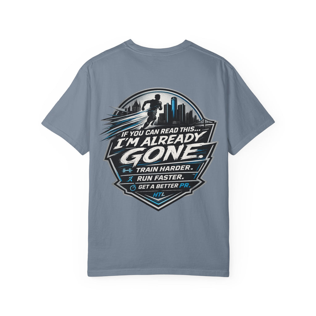 Running T-Shirt — “Hill the Land” Motivational Runner Tee (Be Like Water)