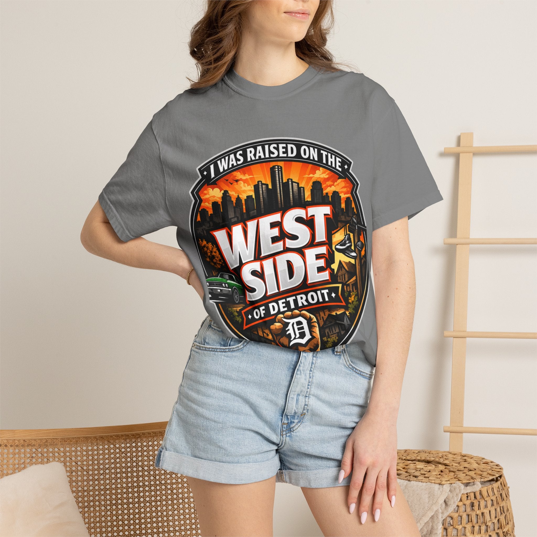West Side of Detroit T-Shirt — I Was Raised On The West Side Graphic Tee