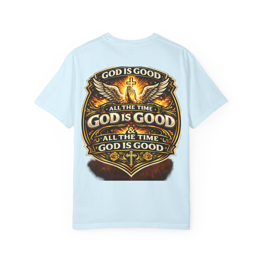 God Is Good T-Shirt — Inspirational Religious Tee with 'God Will Bless Us' Design