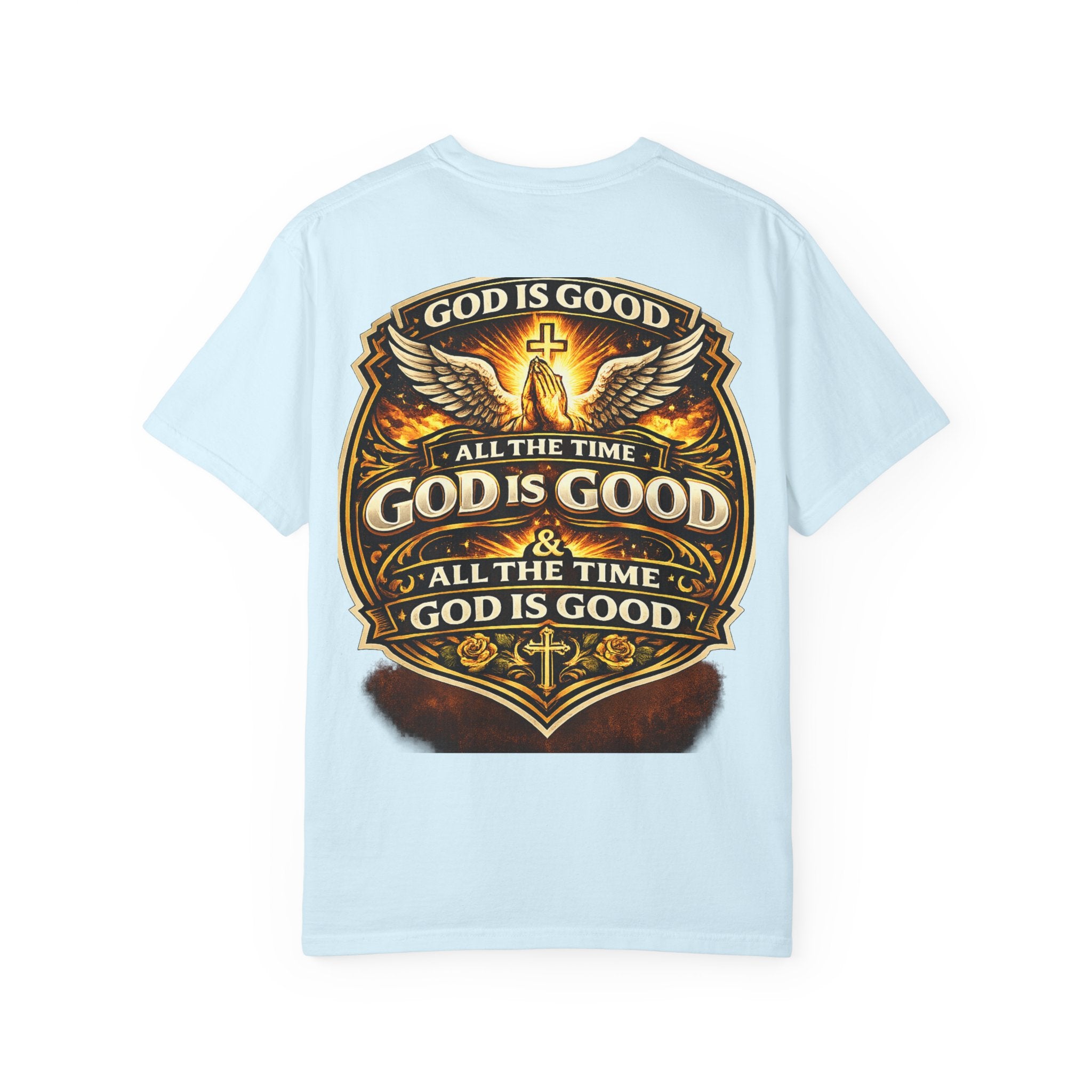 God Is Good T-Shirt — Inspirational Religious Tee with 'God Will Bless Us' Design